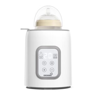 8-in-1 Fast Baby Milk Warmer with Timer for Breastmilk or Formula, Accurate Temperature Control, with Defrost, Sterili-zing, Keep, Heat Baby Food Jars Function