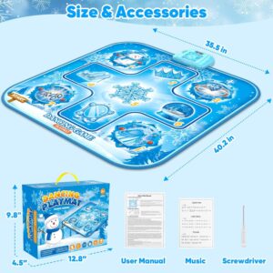 Dance Mat Toys for 3-12 Years Old Girls Birthday Gifts, Dance Mat for Kids, Dance Pad with LED Lights, 6 Game Modes, Built-in Music, Adjustable Volume, Christmas Birthday Gifts for Boys Girls