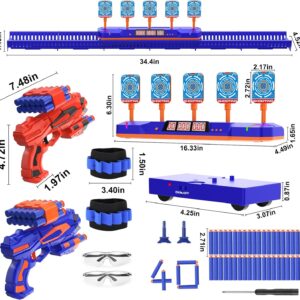 Digital Shooting Toy for Kids, Fun Shooting Games, 5 Target Electronic Scoring Auto Reset, Foam Dart Toy Gun, Toys