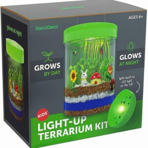 Light-Up Terrarium Kit for Kids - STEM Science Kits - Gifts for Kids - Educational DIY Kids Toys for Boys & Girls - Crafts Projects Ideas for Ages 6 7 8-12 Year Old Age