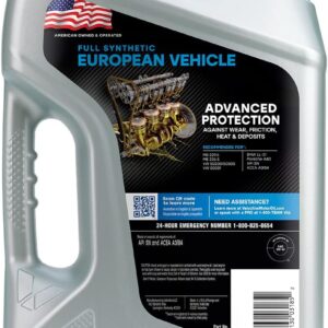 Valvoline European Vehicle Full Synthetic SAE 0W-40 Motor Oil 5 QT