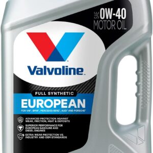 Valvoline European Vehicle Full Synthetic SAE 0W-40 Motor Oil 5 QT